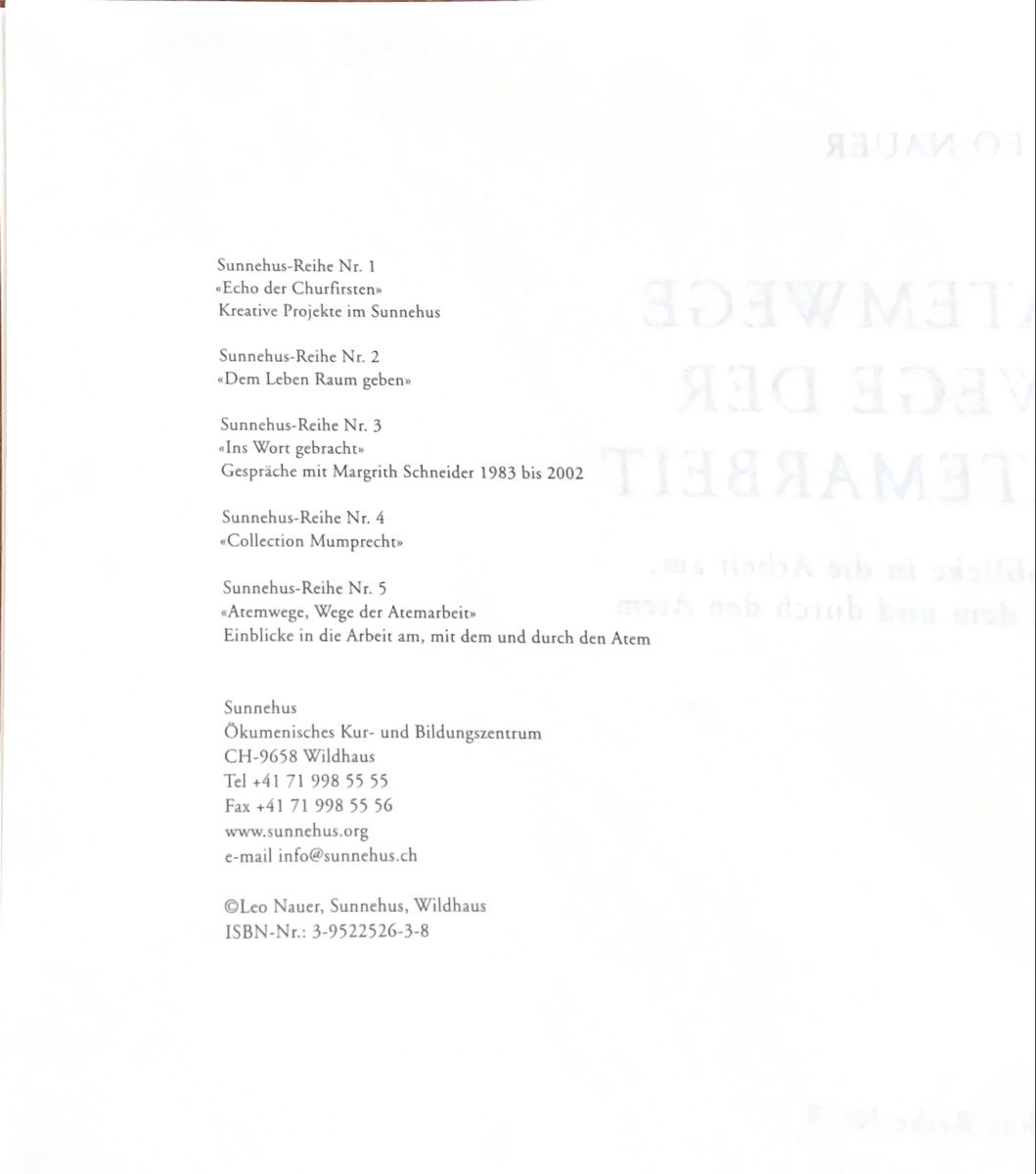 Libri: Atemwege Wege der Atemarbeit – Usato da Müllheim Dorf venduto da eve_ps6f 2