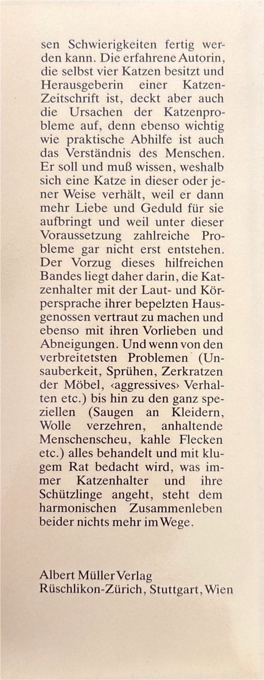 Libri: McHattie Grace - Katzenprobleme – Nuovo (secondo la descrizione) da Sarnen venduto da Livres 3