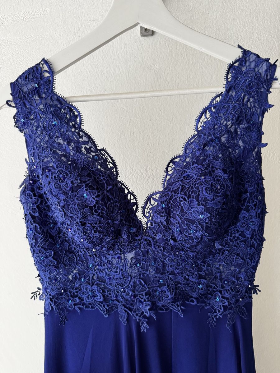 Vestiti: Abendkleid Gr 38 Royalblau – Usato da Mollis venduto da Piet2piet2000 1