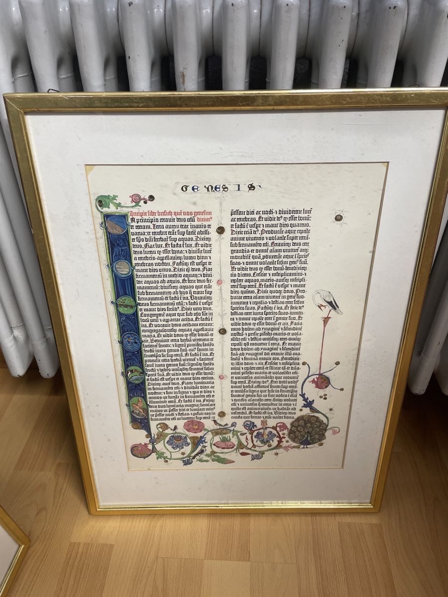 Foto & Immagini: Gutenberg Bild Genesis  mit echtem Gold – Usato da Kölliken venduto da Razorback2 1
