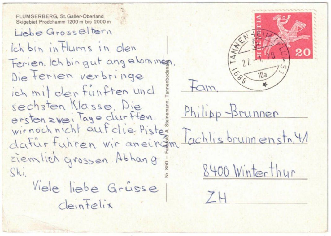 Ansichtskarten: Flumserberg - 5 Bild AK – Gebraucht aus Binningen von Mountainrider 1