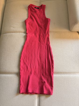 PINKES RIPP-TANKTOP KLEID
