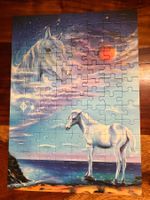 Adventskalender Puzzle, Fohlen denkt an Stute im Himmel