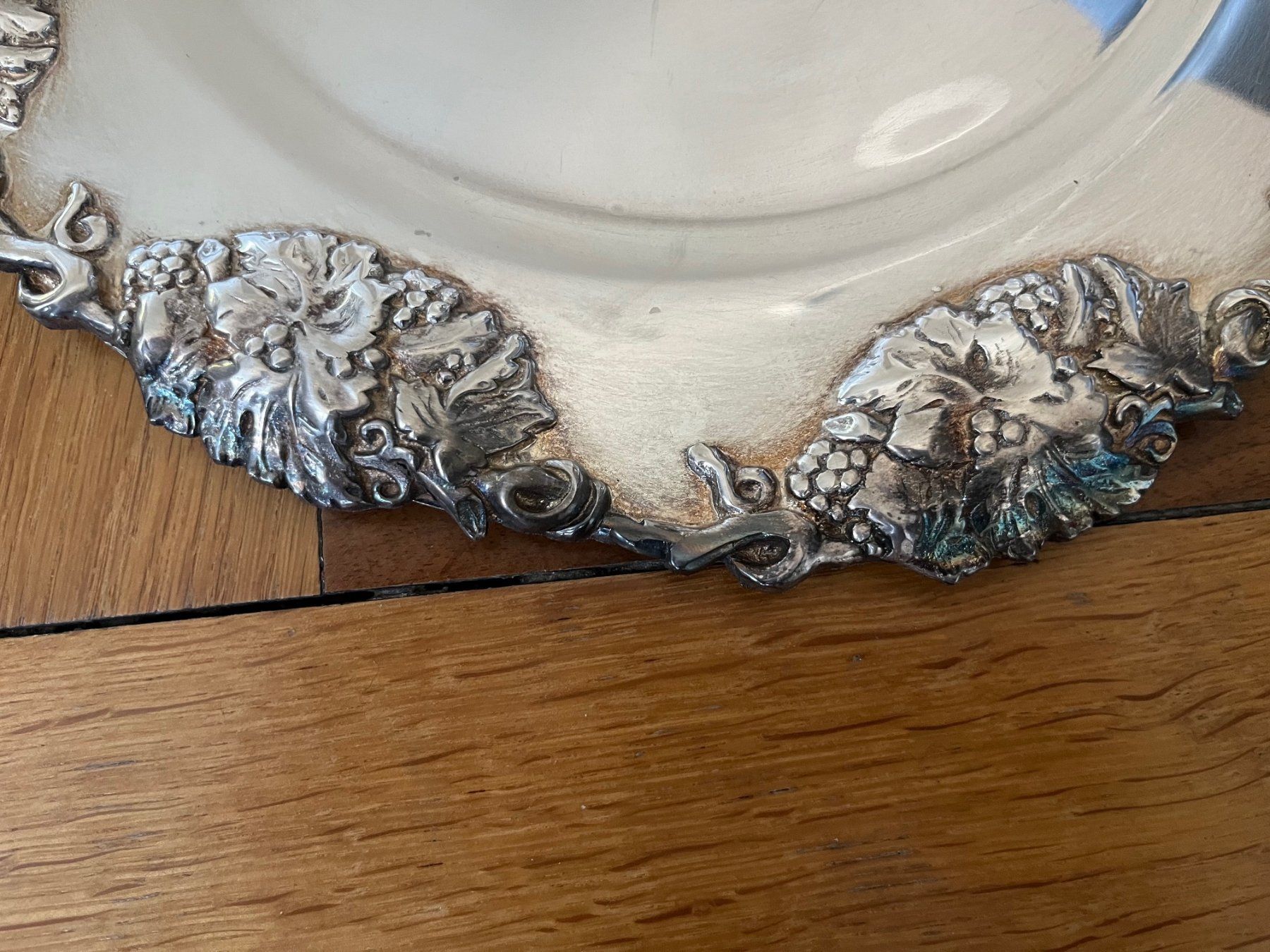 Sottobicchieri: Vintage Platzteller aus Metall, versilbert, 3er-Set – Usato da Zürich venduto da Klawitter 4