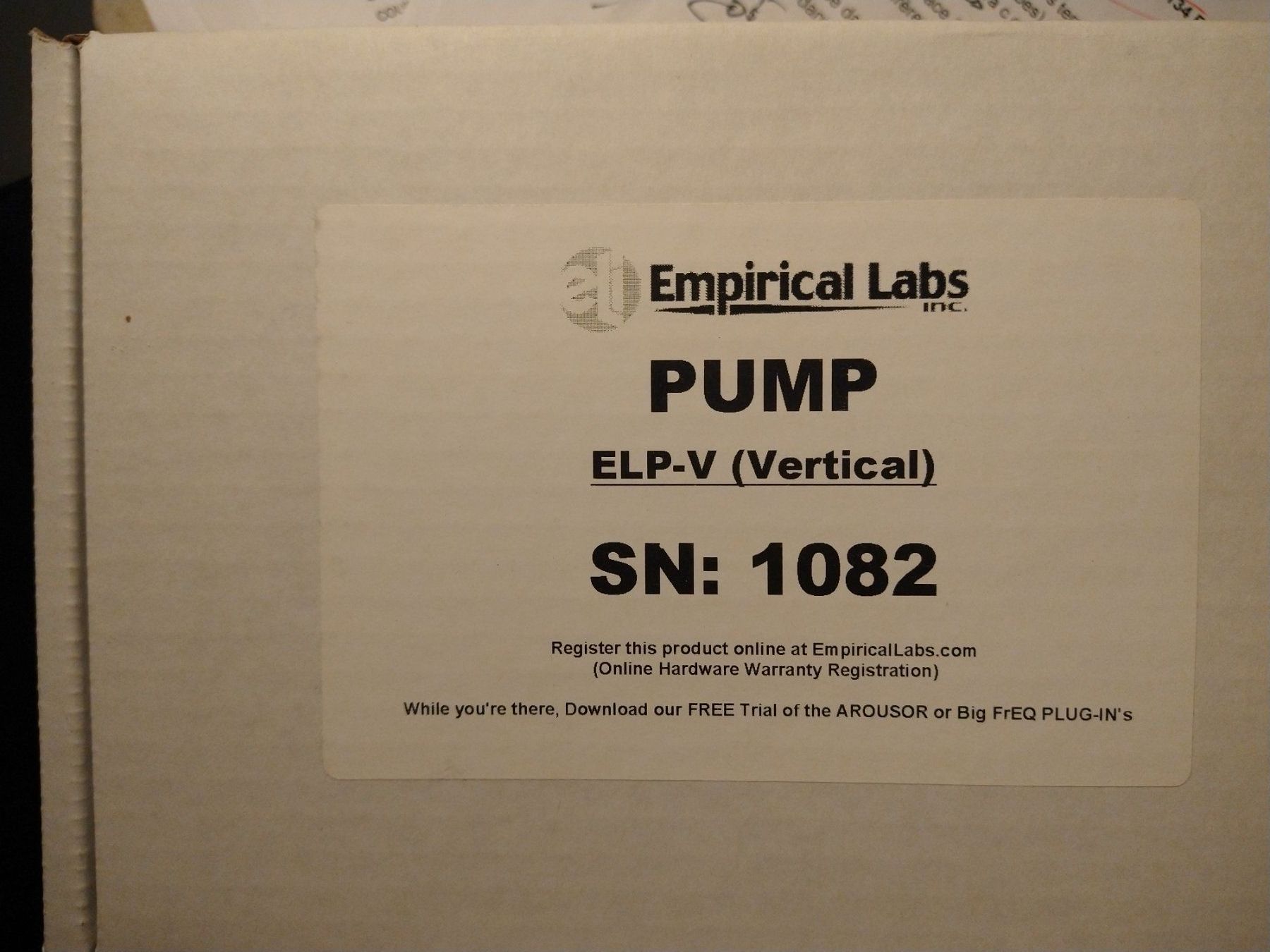 Equalizzatori: Empirical Labs PUMP ELP-V compresseur rack 500 – Usato da Genève venduto da barnes03 1