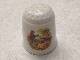 Fingerhut Porzellan Fragonard Motiv gebraucht guter Zustand