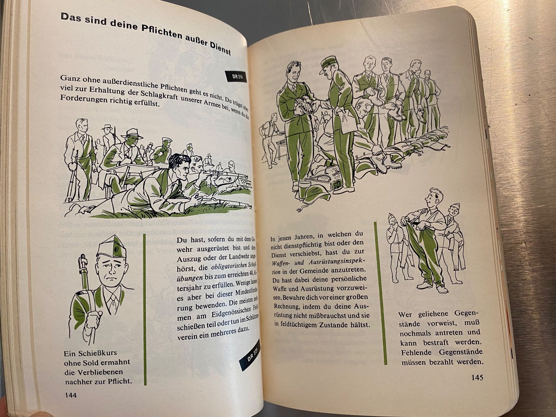 Libri: Soldatenbuch der Schweizer Armee von 1959 – Usato da Winterthur venduto da nor_qtg7 4
