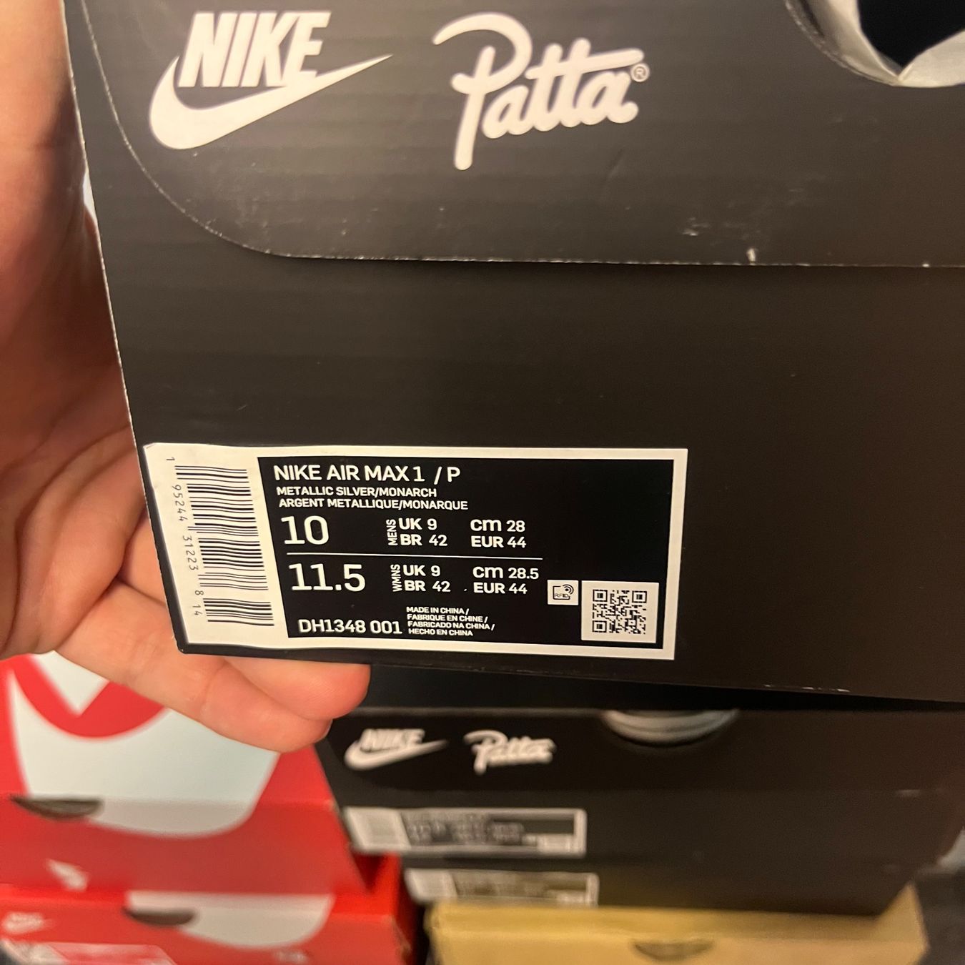 Nike Scarpe da uomo: Nike Air Max 1 Patta Monarch – Nuovo (secondo la descrizione) da Winterthur venduto da LaBodega 1