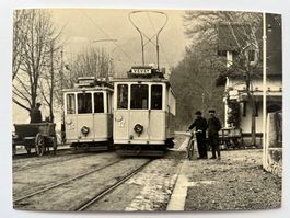 Postkarte Strassenbahn Vevey-Montreux-Villeneuve --1914--