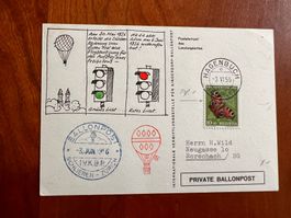 Ballonkarte 1956 Privat  (P848)