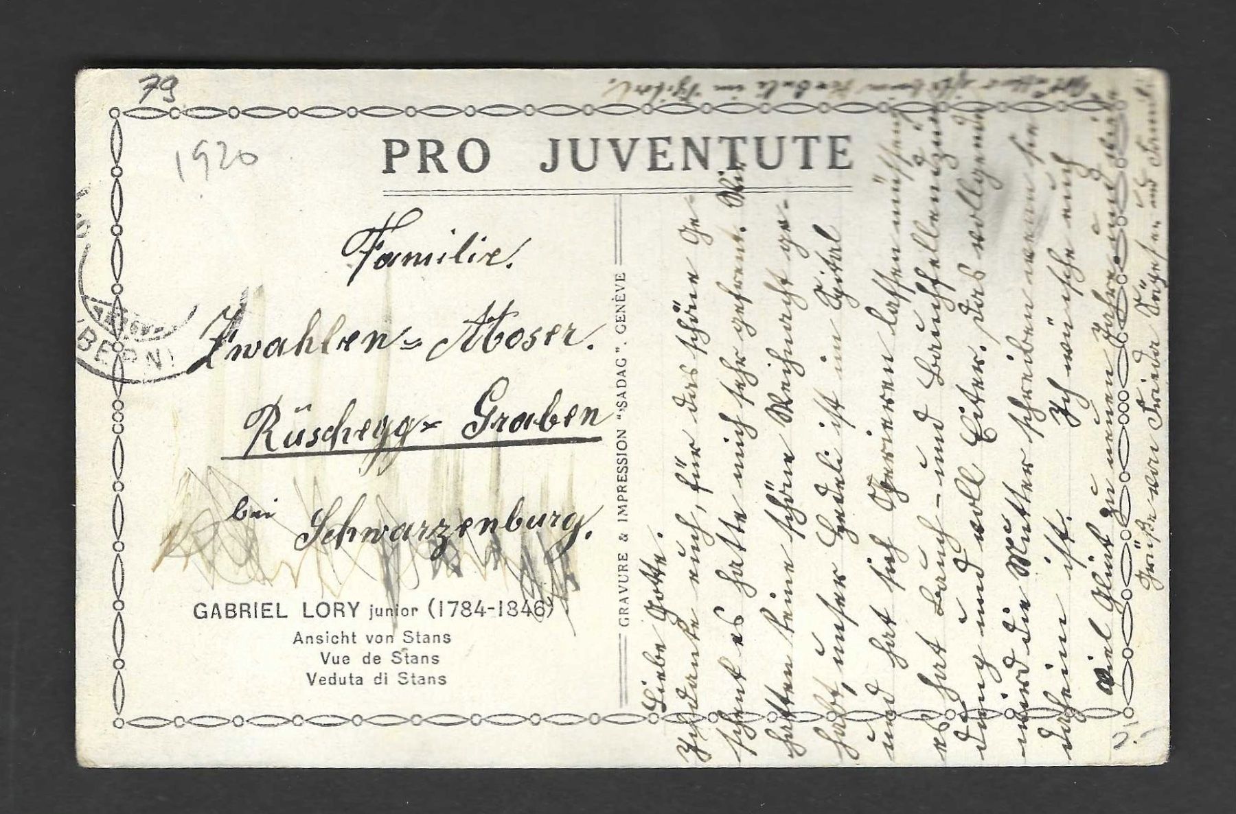 Cartoline: 1 Karte Pro Juventute – Nuovo (secondo la descrizione) da Koblenz venduto da Markenhimmel 1