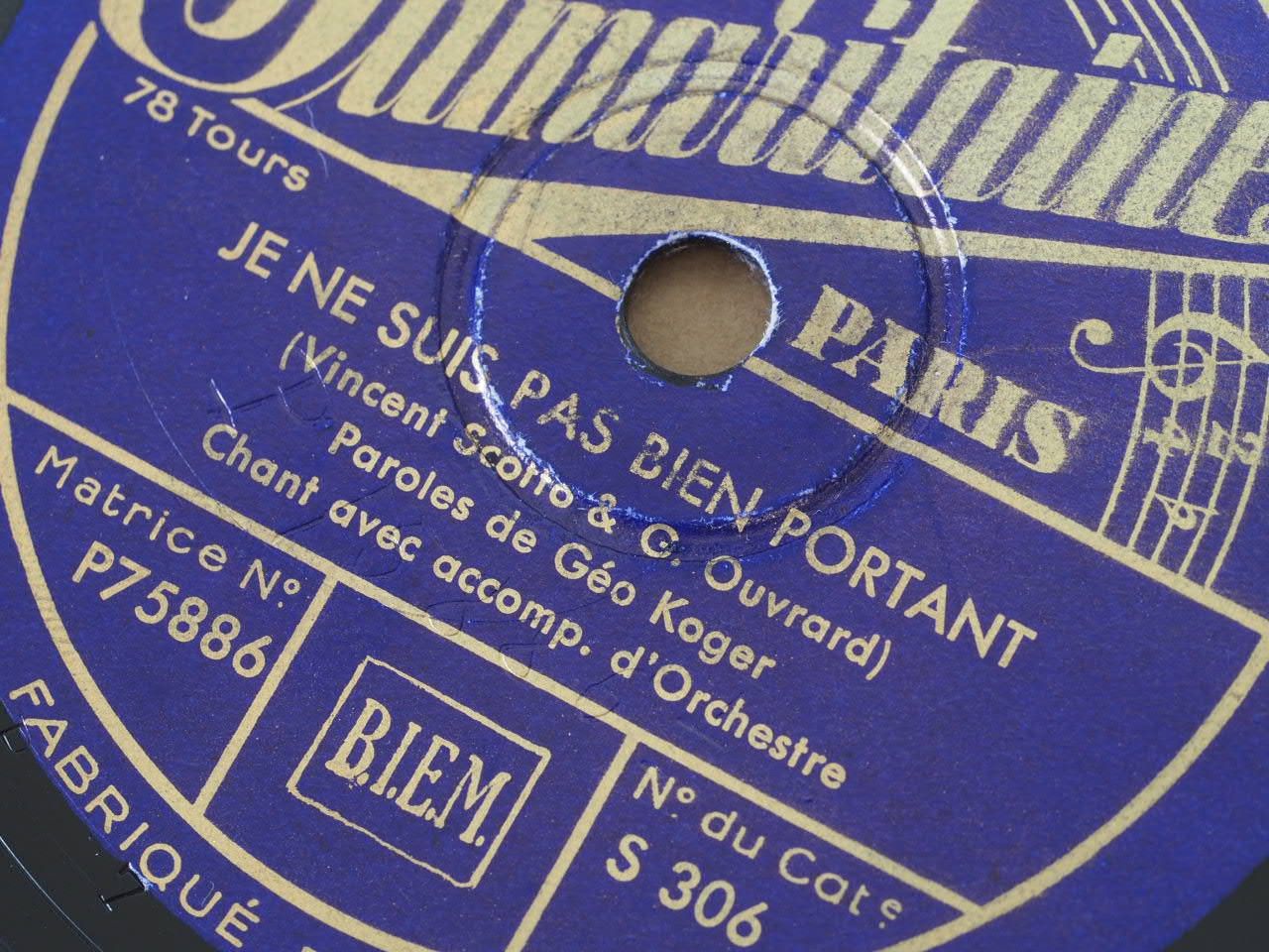 Dischi in vinile: DISQUES 78 TOURS – Usato da Lausanne venduto da Leag