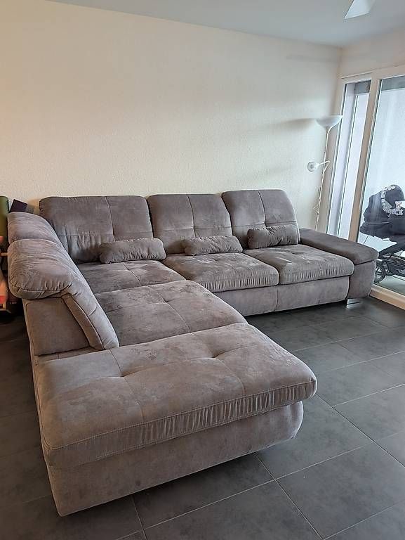 Divani: Canapé d'angle convertible POLIPOL  gris – Usato da Bouveret venduto da mvz_gq2r