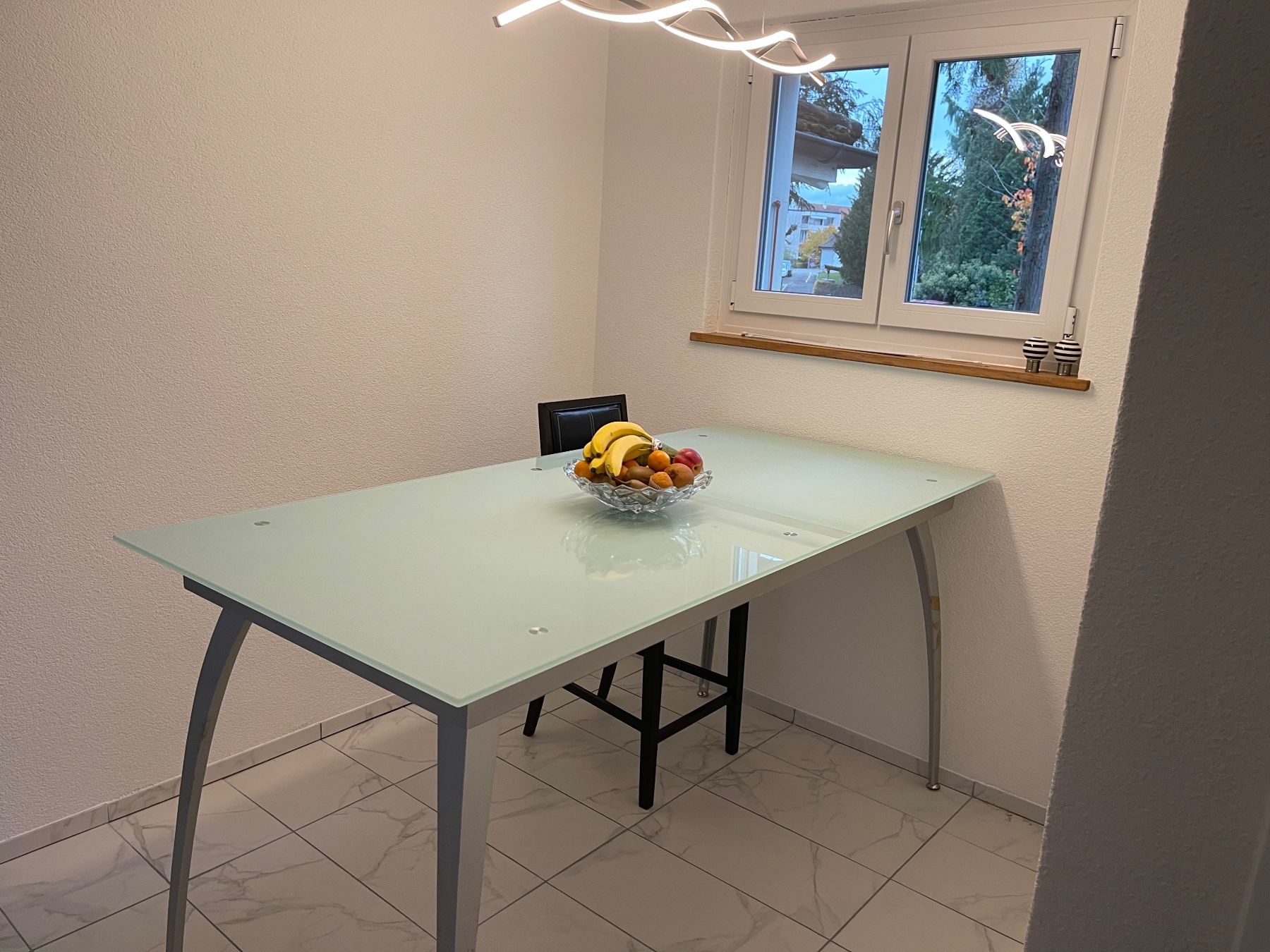 Tische: Designer Glas Hoch Esstisch 190x90 – Gebraucht aus Thun von Thuno6 4