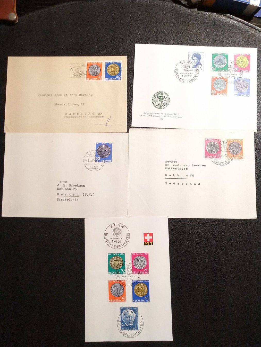 Tutti i francobolli: Pro Patria 1962 + 1964 – Usato da Lützelflüh-Goldbach venduto da steinpilz100