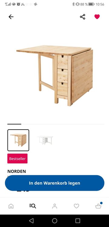 Ikea Klapptisch Norden Kaufen auf Ricardo