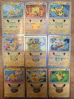 🇫🇷Lot 9 cartes Pikachu 30th