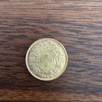 Goldvreneli, 20 Fr., Jahrgang 1949, Top Zustand!