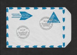 Flugpost Aerogramm 103 Tag Aerophilatelie Samedan 29.4.1967