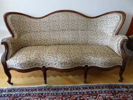 Canapé ancien avec ses 5 chaises/Antikes Sofa mit 5 Stühlen