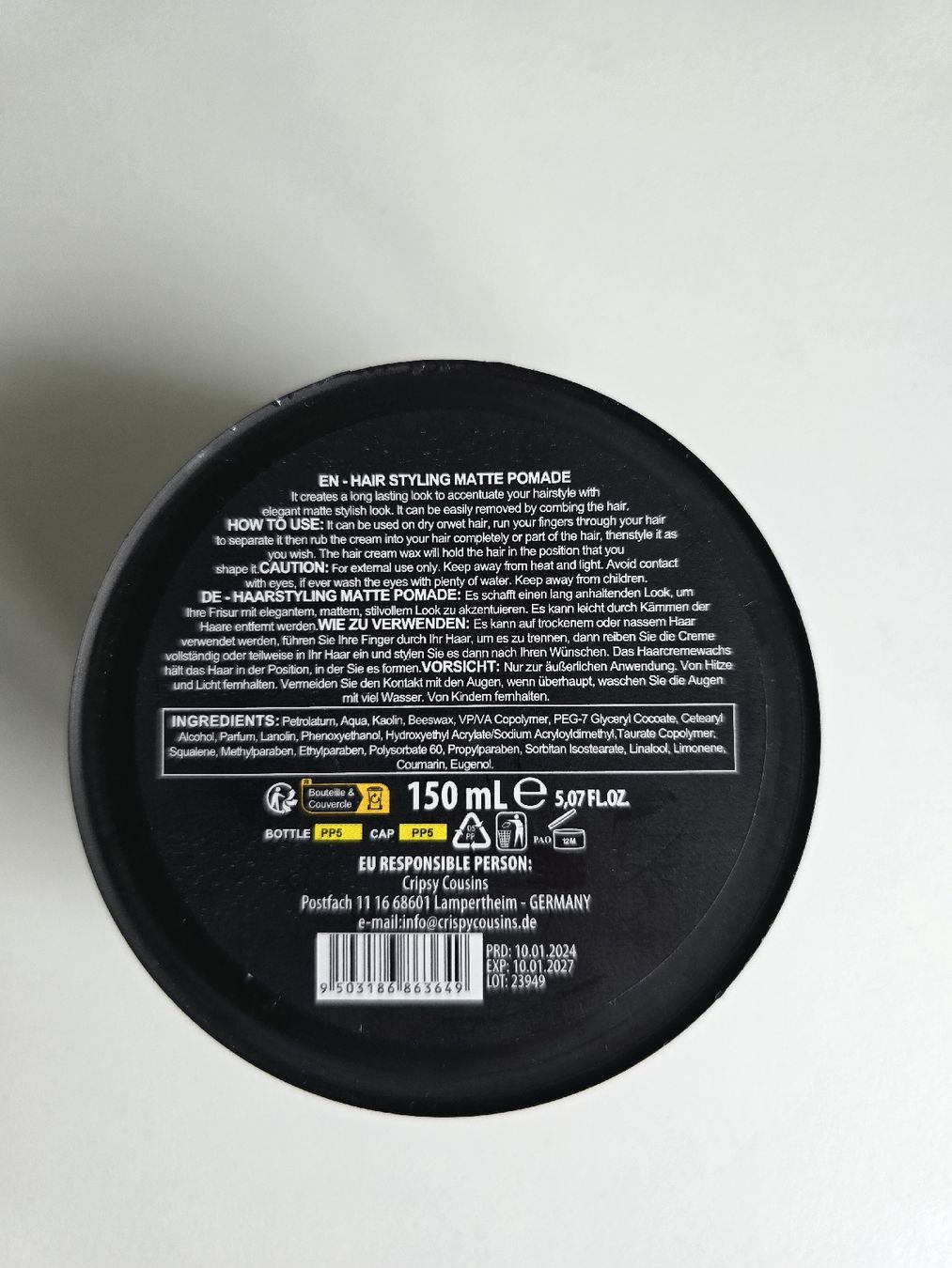 Prodotti per capelli: Crispy Cousins Haarwachs matt – Nuovo e nell'imballaggio originale da Bözberg venduto da priv_2723 2