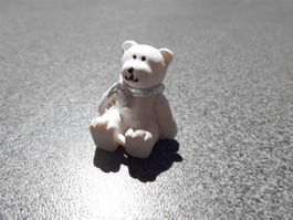 Eisbär mit silbrigem Schal, mini