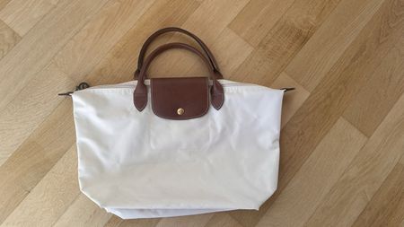 Longchamp Handtasche weiss braun