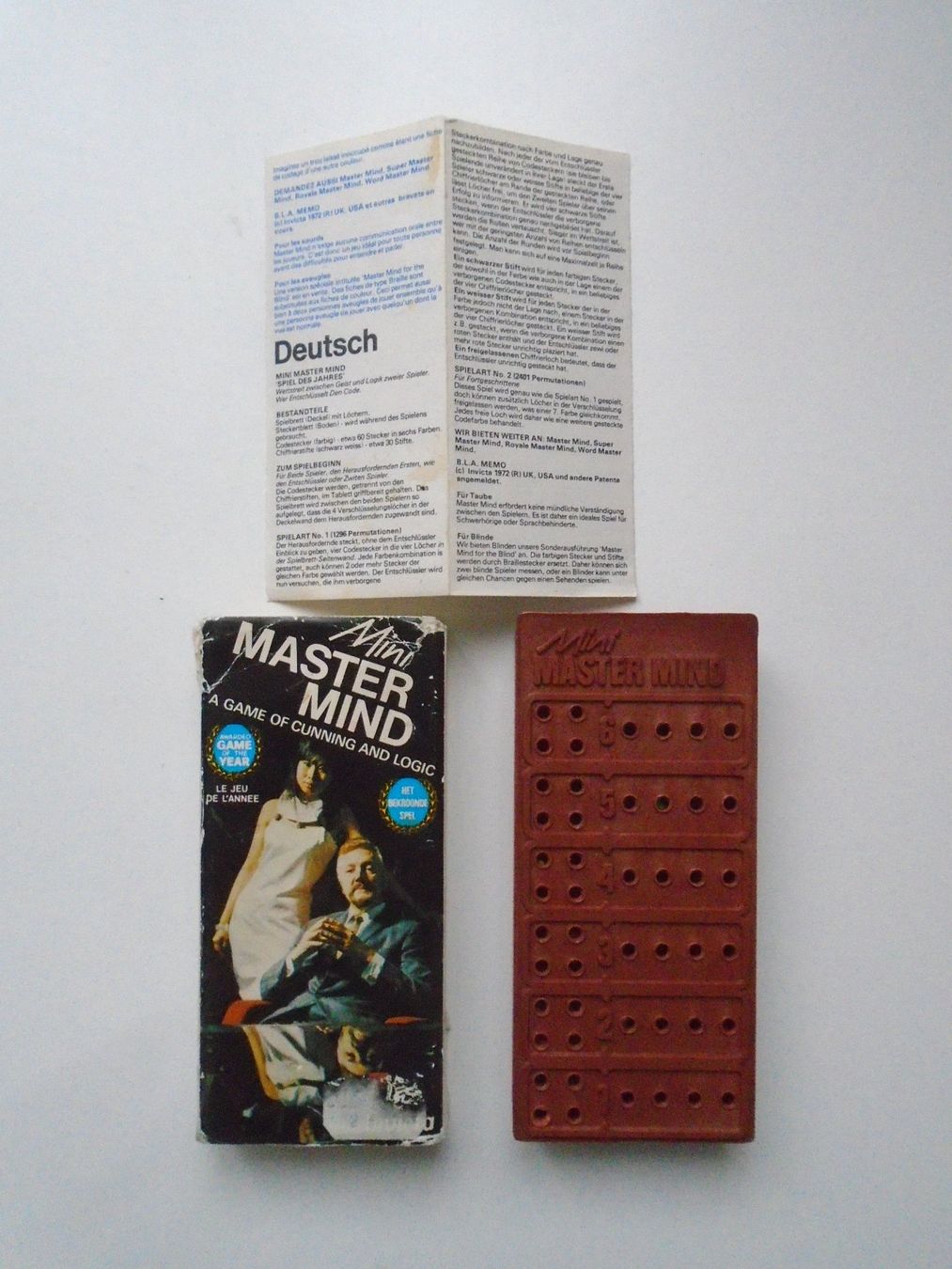 Invicta Spiele: MINI Mastermind Invicta 1972* Mini Master Mind/ REISEVERSION – Gebraucht aus Pfeffingen von Intertandem