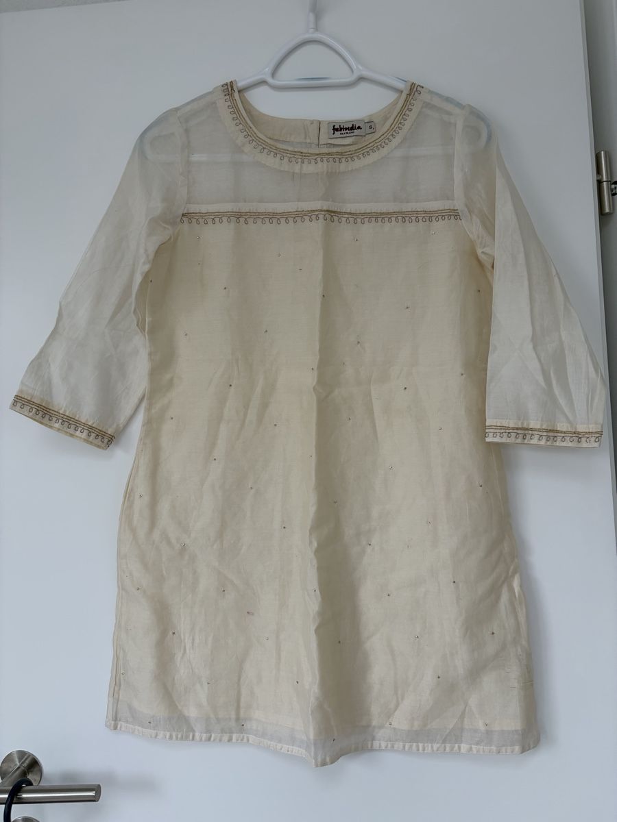 Tuniche: Silk Blend Tunic Top from Fabindia, Size S, Cream White. – Nuovo (secondo la descrizione) da Affoltern am albis venduto da onlyrose123 3