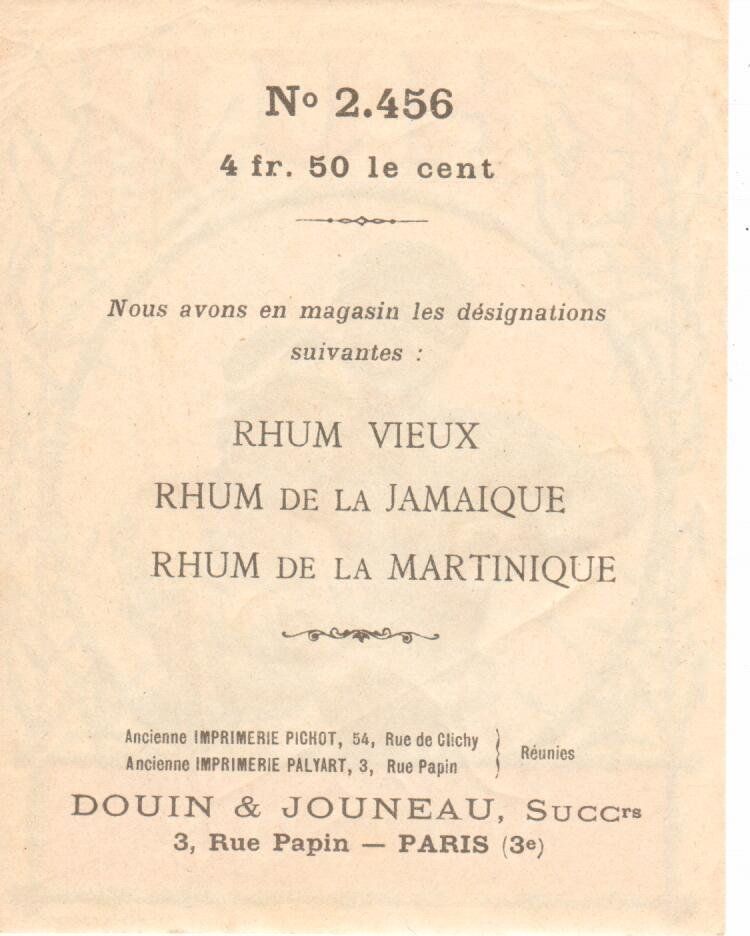 Autocollants: Werbung - alte Rhum Etiketten – D'occasion à Wolhusen par Curver9 3