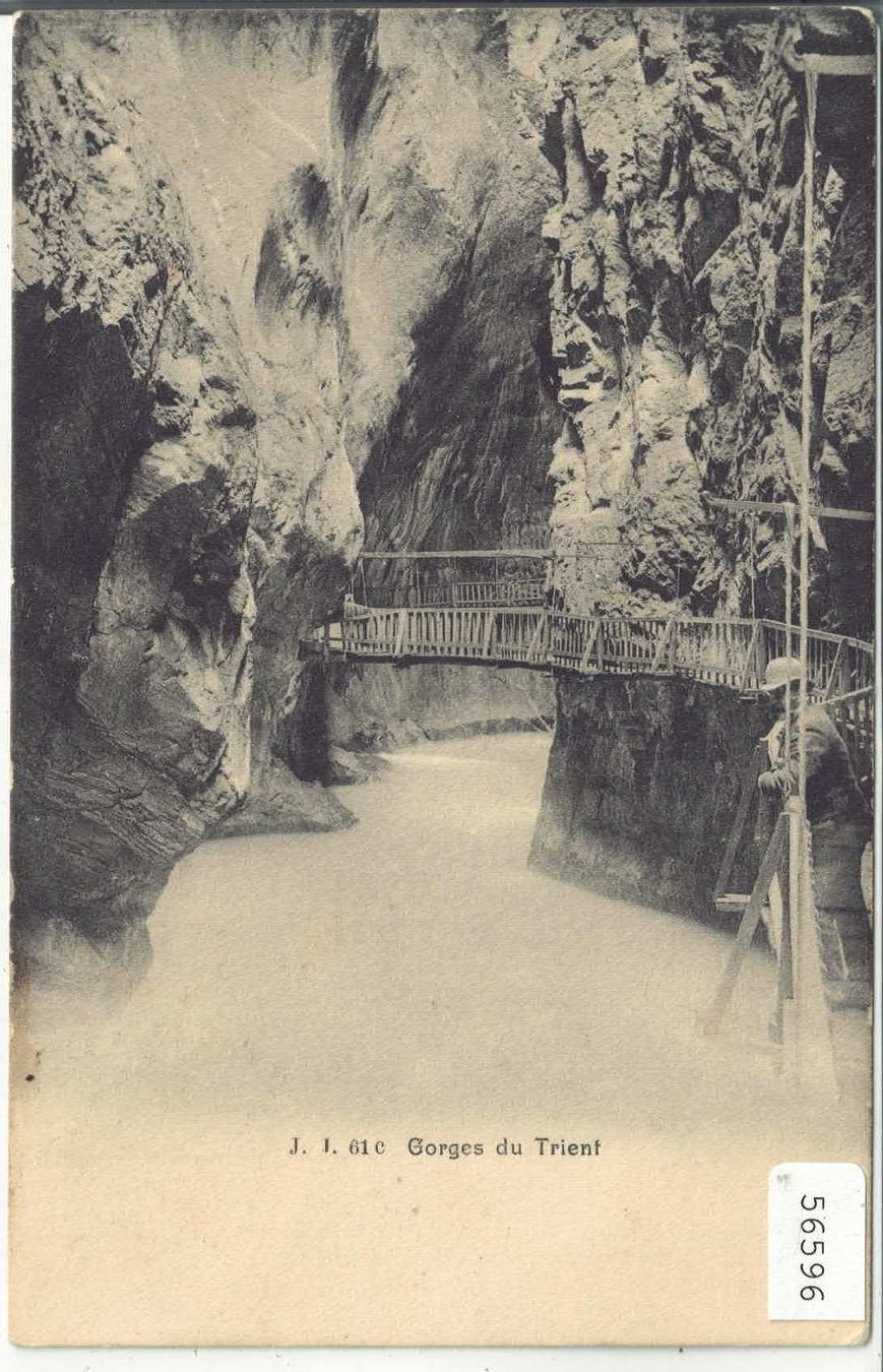 Cartoline postali: Vernayaz - Gorges du Trient - animee – Usato da Ettingen venduto da Kartenplanet
