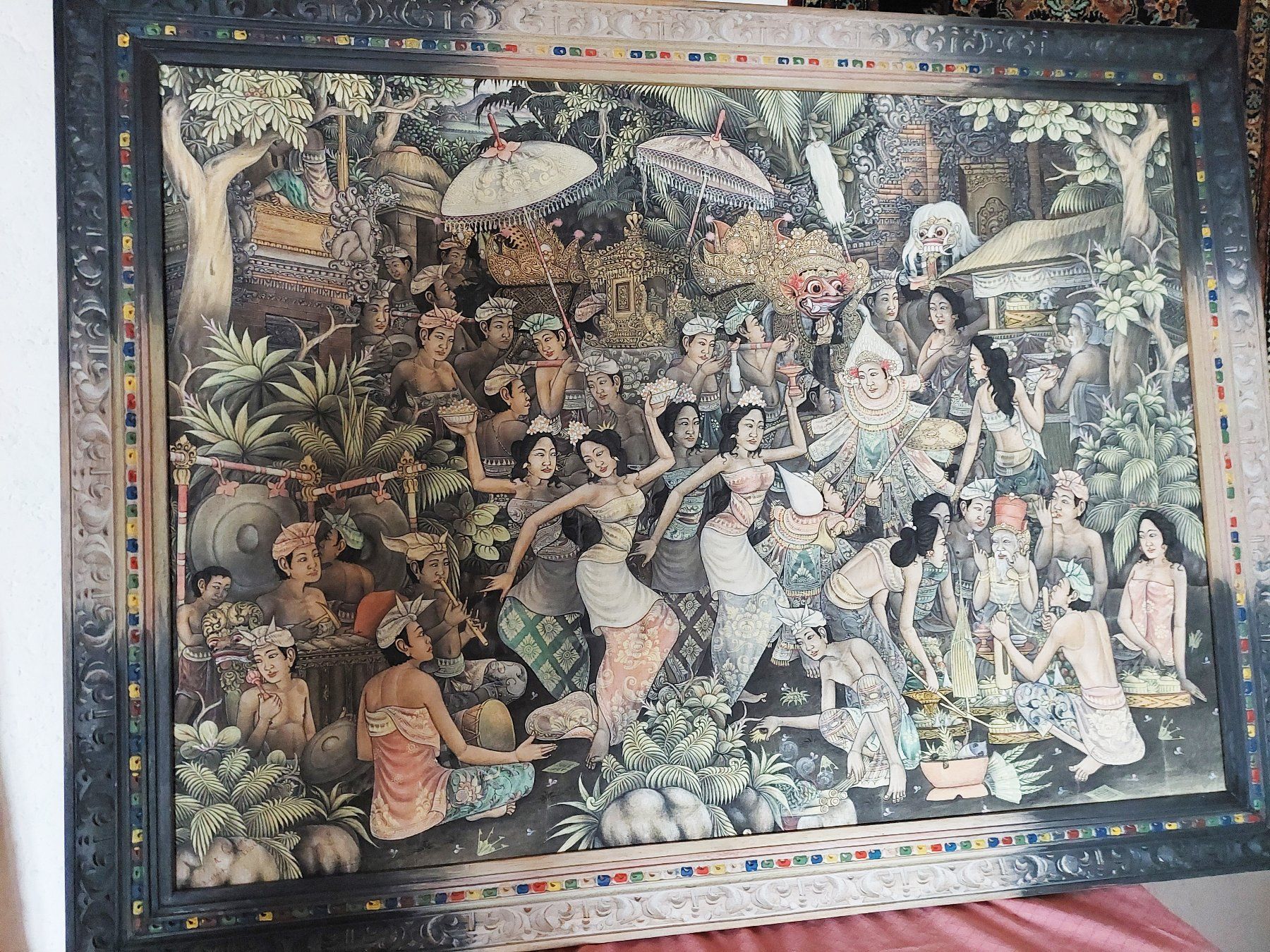 Dipinti: Bild aus Bali "Zeremonie" – Usato da Andwil TG venduto da Wanton25