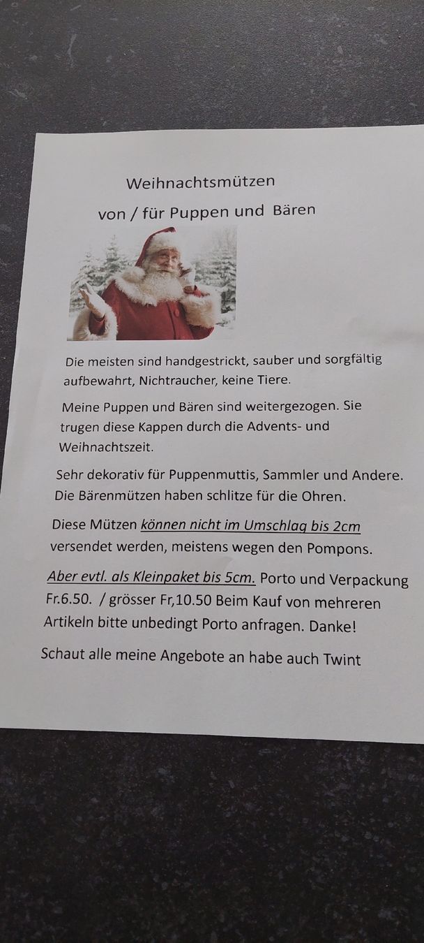 Toutes les décorations: Deko Weihnachtsmütze  – Neuf (Voir description) à Muri AG par nindo1 1