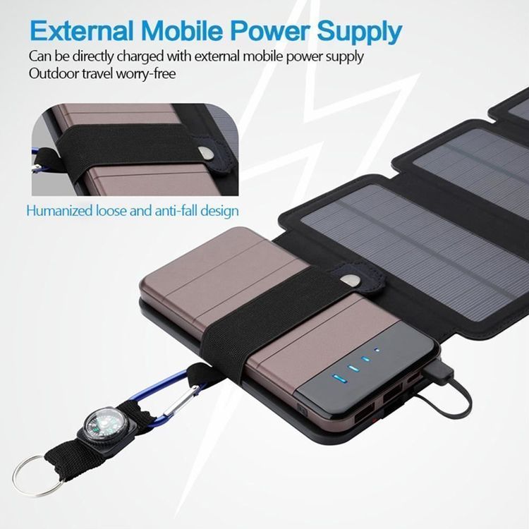Dispositivi a energia solare: Panneau solaire d'extérieur pliable, 5V – Nuovo e nell'imballaggio originale da Gurmels venduto da Swisspod 4