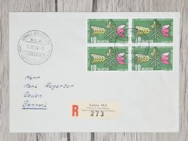 CL07 Enveloppe + Timbre Suisse 1954