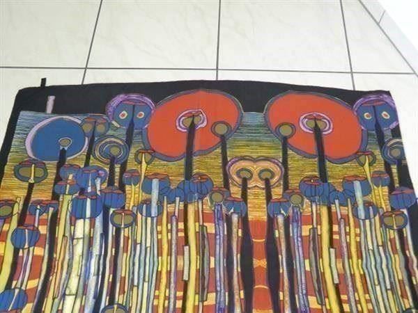Foulard & Sciarpe: Hundertwasser  Seiden-Foulard – Nuovo (secondo la descrizione) da Weinfelden venduto da Kunst2010 3