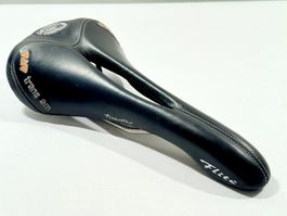 Selle Italia Flite trans am Titanium 1987 Leder Sattel 2607