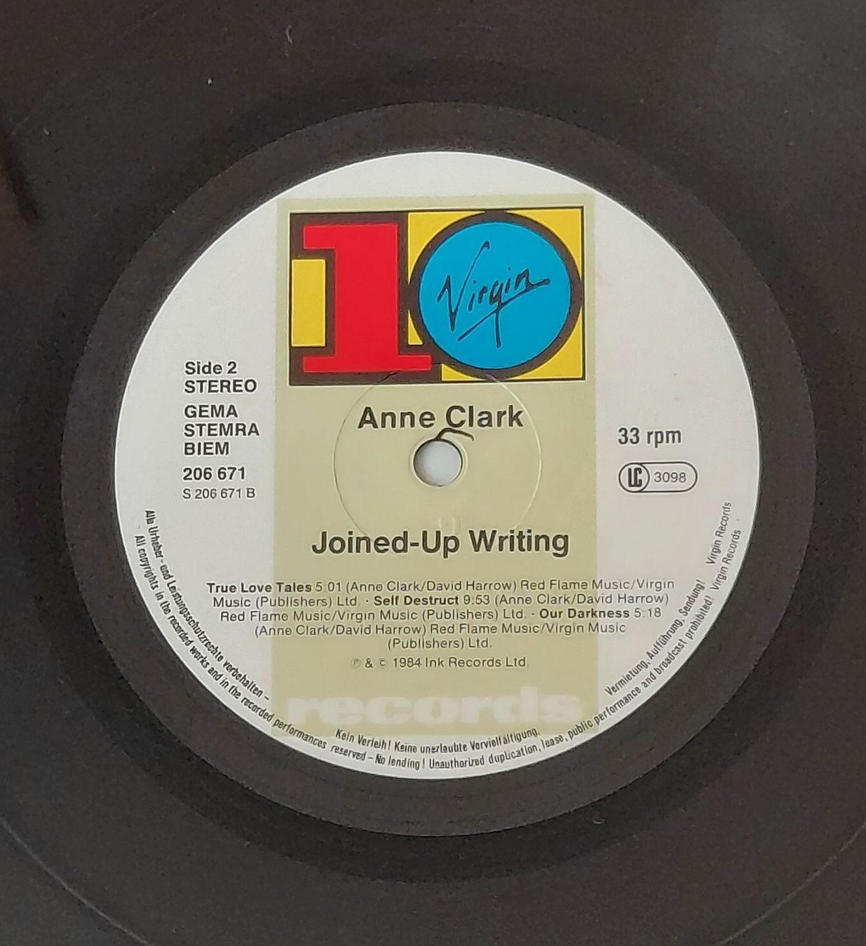 Dischi in vinile: LP - ANNE CLARK - JOINED UP WRITING – Usato da Steckborn venduto da Quo7 2
