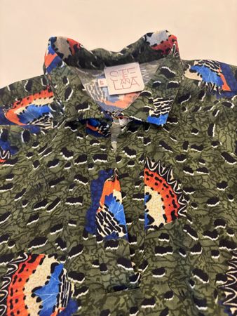 Camicia donna Stella Jean fantasia verde taglia 40