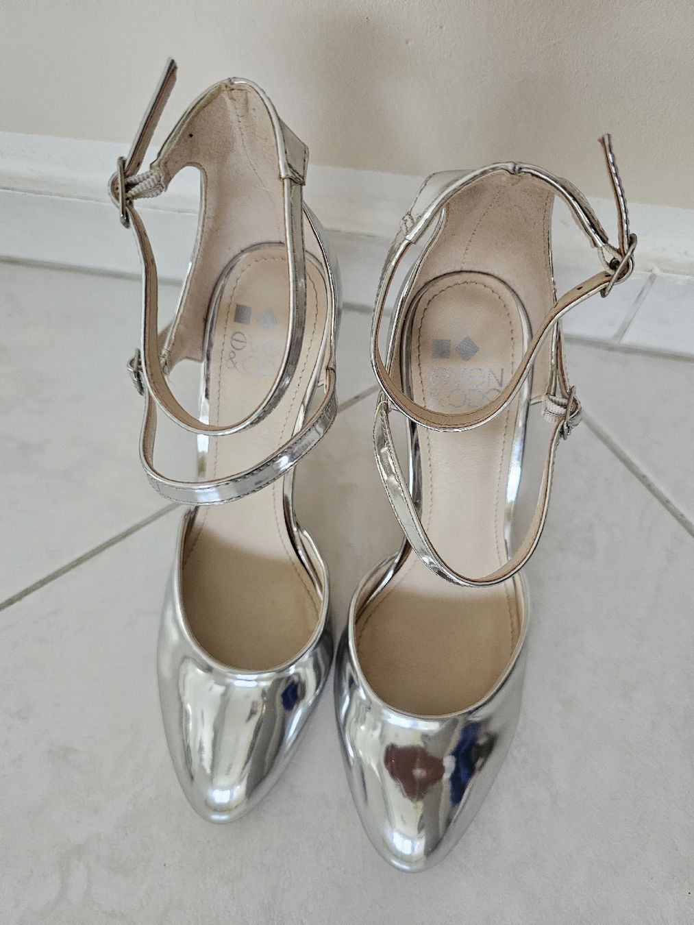 Damenschuhe: Even & Odd High Heel Pumps Silber – Neu (gemäss Beschreibung) aus Steinmaur von Kiki_m240 4