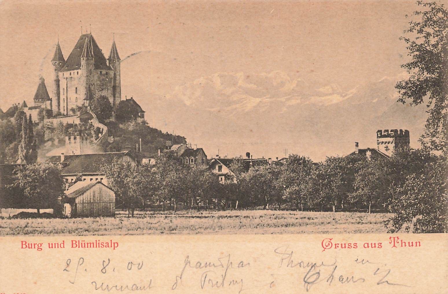 Cartoline postali: Thun (BE) – Usato da Biasca venduto da Blenio71
