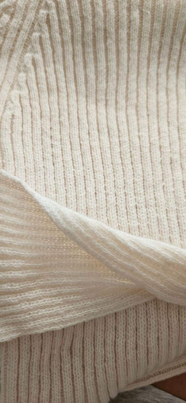 Vestiti: Rippstrick Kleid mit Rollkragen, cremefarben, Grösse M – Usato da Birmensdorf ZH venduto da ele_mf8v 2