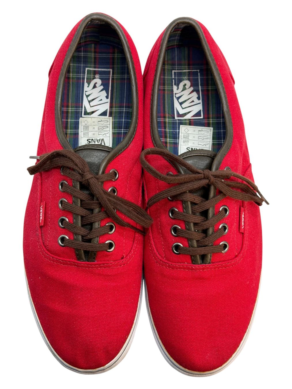 Vans Scarpe da uomo: Baskets Vans tissue rouge. Pointure 45 – Usato da Cossonay-Ville venduto da PatineDuTemps 1