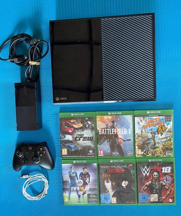 Xbox One 500 GB Console Black 1 joystick 6 Spiele Kaufen auf Ricardo