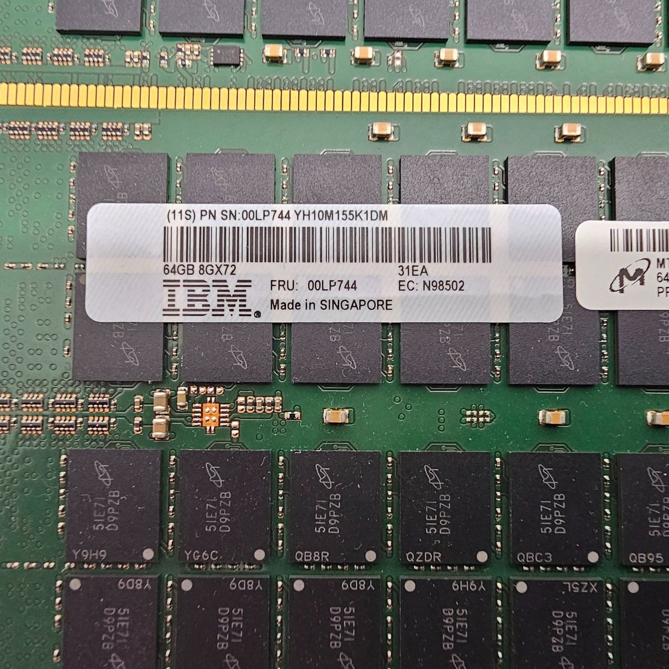 Memory / RAM: IBM Server Ram 64GB 8GX72 DDR3 – Gebraucht aus Niederdorf von LeptonAG 3