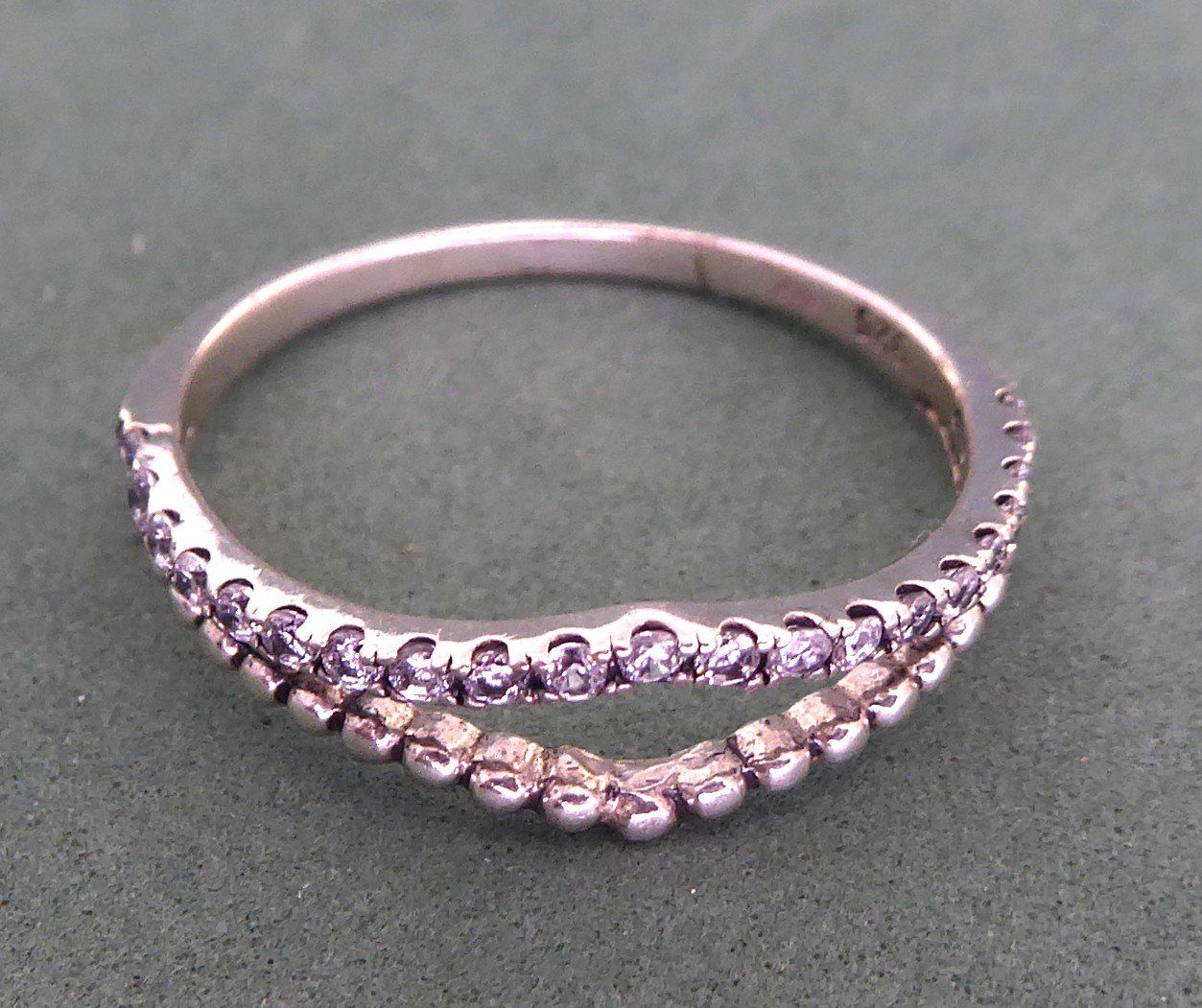 Anelli: Ring 925 Silber mit synthetischen Steinchen – Usato da Muri AG venduto da silvermouse007 2