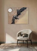 Giraffen Gemälde, Handgemaltes Bild, Acrylbild