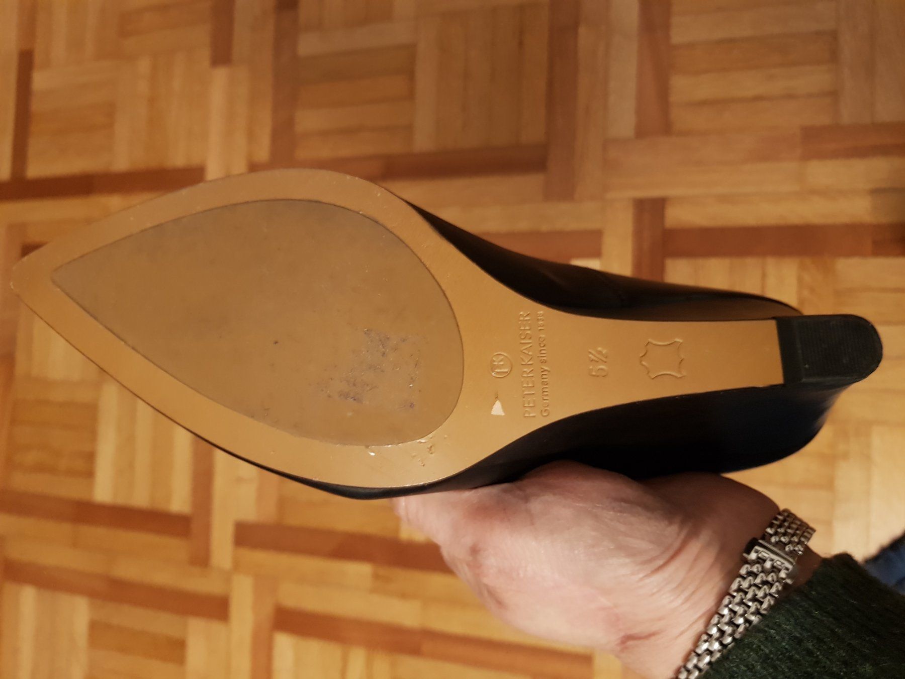 Kaiser Scarpe da donna: Escarpins compensés noirs Peter Kaiser taille 38.5 – Nuovo (secondo la descrizione) da Veyrier venduto da sosozizou 5