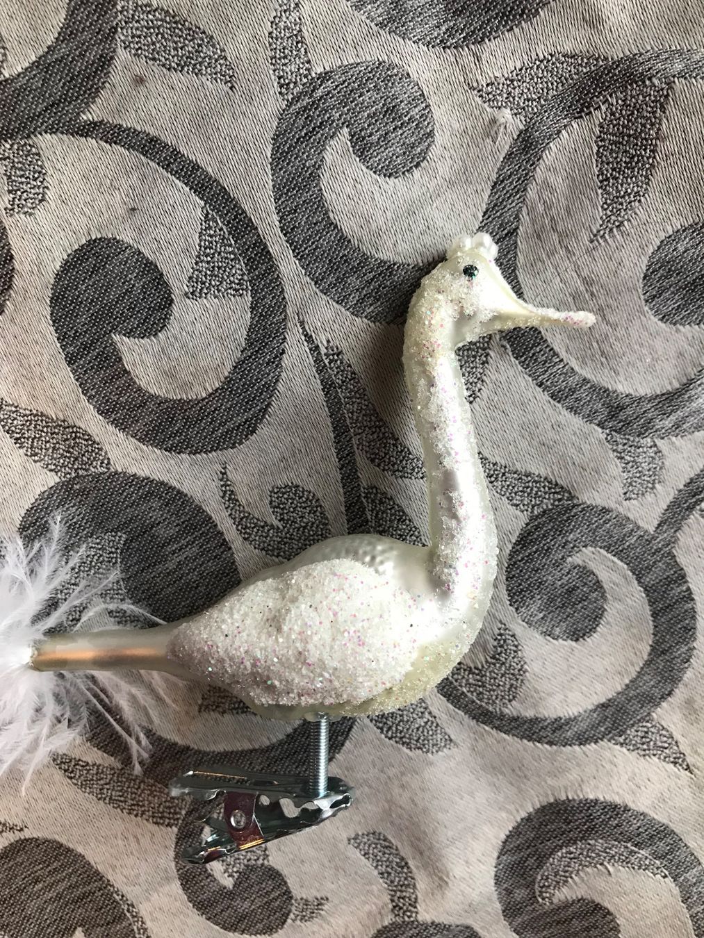 Tutte le decorazioni: elfenbeinfarbener Vogel, Pfau Schwan – Nuovo e nell'imballaggio originale da Alpnach Dorf venduto da marvo 3