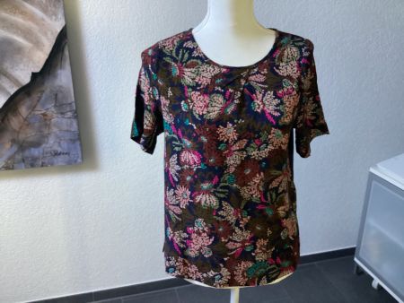 Oui Damen Bluse mit Blumenmuster Gr. 34 sehr guter Zustand